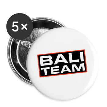 Bali Team - Buttons large 2.2''/56 mm (5-pack) - white - Front