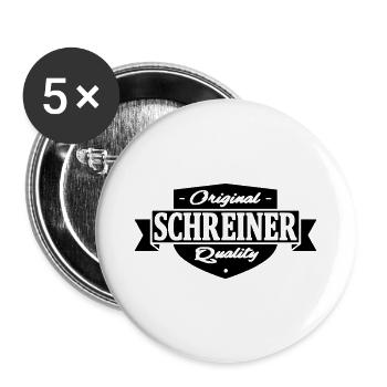 schreiner - Buttons groß 56 mm (5er Pack) - Weiß - Vorne