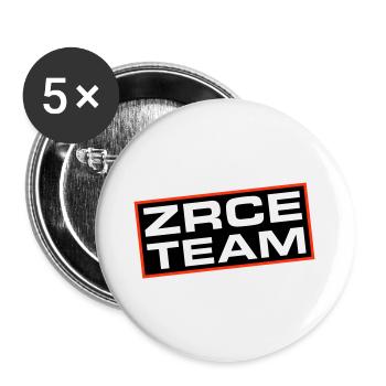 Zrce Team - Buttons groß 56 mm (5er Pack) - Weiß - Vorne