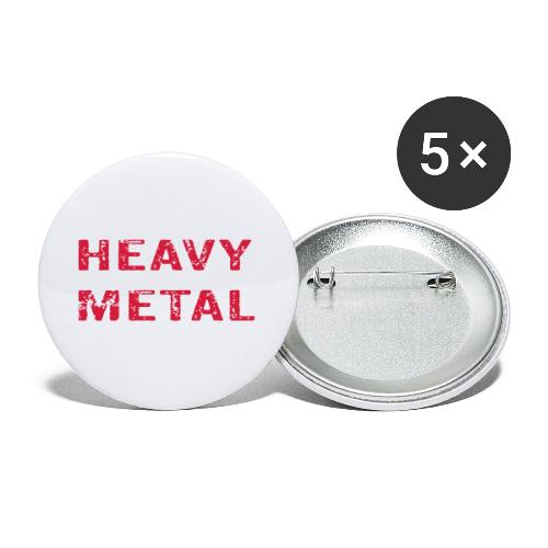 Heavy Metal - Stora knappar 56 mm (5-pack)
