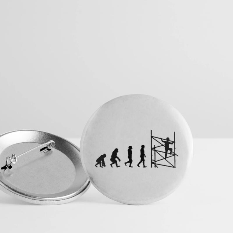 Échafaudage échafaudage Évolution de l’échafaudage Lot de 5 grands badges (56 mm)