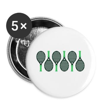 padel padeltennis paddel padel tennis padel player - Buttons large 2.2''/56 mm (5-pack) - white - Front