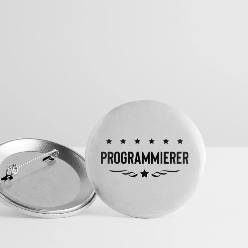 Programmierer Beruf Buttons groß 56 mm (5er Pack)