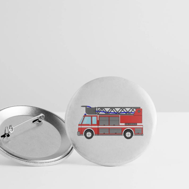 Fire engine Fire engine Buttons large 2.2''/56 mm (5-pack)