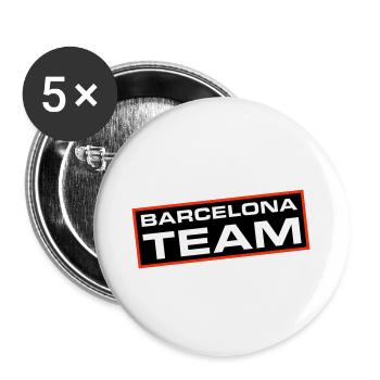 Barcelona Team - Buttons large 2.2''/56 mm (5-pack) - white - Front