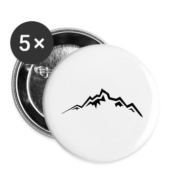 Mountains Mountain Mountains Mountain 18 Drawing area 19 - Buttons large 2.2''/56 mm (5-pack) - white - Front