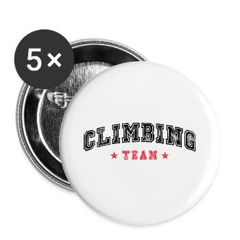 Climbing Team - Buttons groß 56 mm (5er Pack) - Weiß - Vorne