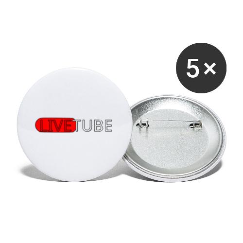 Livetube - Buttons/Badges stor, 56 mm (5-pack)
