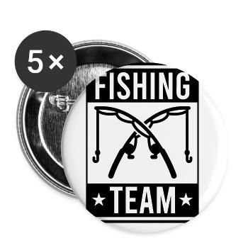 fishing crew - Buttons large 2.2''/56 mm (5-pack) - white - Front