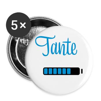 tante 2023 - Buttons groß 56 mm (5er Pack) - Weiß - Vorne