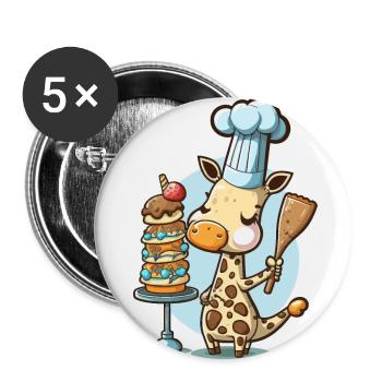 Tall Order Cooking - Buttons large 2.2''/56 mm (5-pack) - white - Front