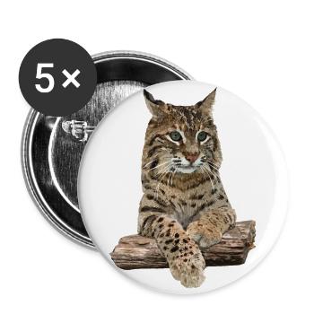 Lynx - Buttons large 2.2''/56 mm (5-pack) - white - Front