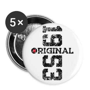 73RD BIRTHDAY ORIGINAL 1953 - Buttons large 2.2''/56 mm (5-pack) - white - Front