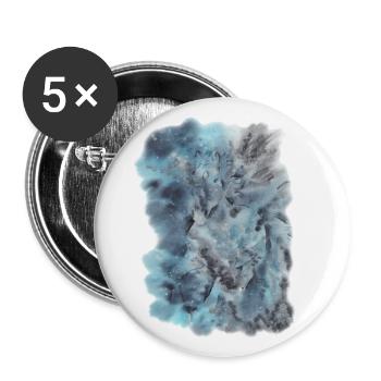 Evanescent horse. Watercolour horse. - Buttons large 2.2''/56 mm (5-pack) - white - Front