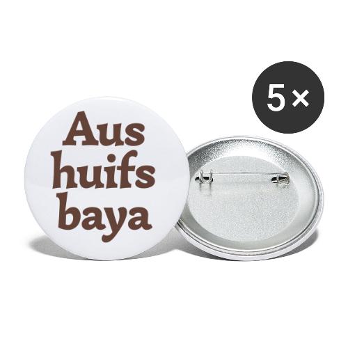 Aushuifsbayer - Buttons groß 56 mm (5er Pack)