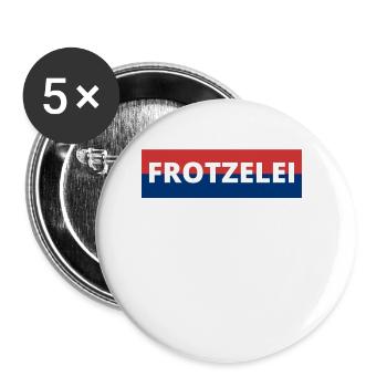 Lustige Frotzelei Für Auto Und Tuning Fans - Buttons groß 56 mm (5er Pack) - Weiß - Vorne