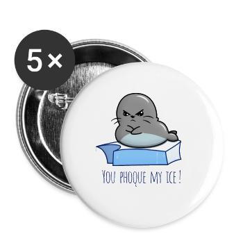 You Seal My Geschenk Humor - Buttons groß 56 mm (5er Pack) - Weiß - Vorne