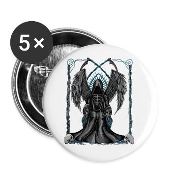 Death on the throne - Buttons large 2.2''/56 mm (5-pack) - white - Front