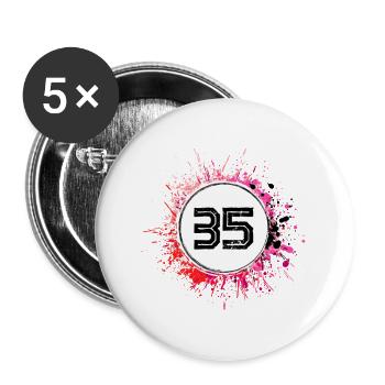 35 Number of blobs - Buttons large 2.2''/56 mm (5-pack) - white - Front