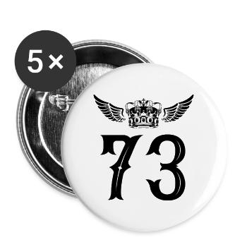 73 Number crown - Buttons large 2.2''/56 mm (5-pack) - white - Front
