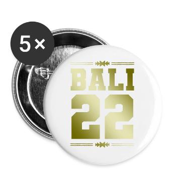 Bali 22 - Buttons groß 56 mm (5er Pack) - Weiß - Vorne