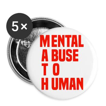 mathematics - Buttons large 2.2''/56 mm (5-pack) - white - Front