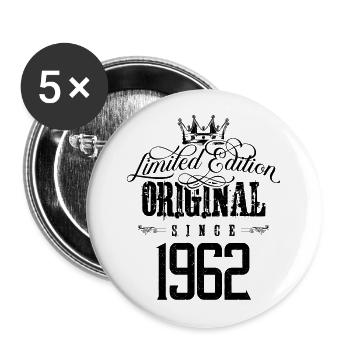Édition limitée 1962 - Lot de 5 grands badges (56 mm) - blanc - Devant
