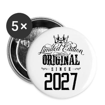 2027 limited edition - Buttons groß 56 mm (5er Pack) - Weiß - Vorne