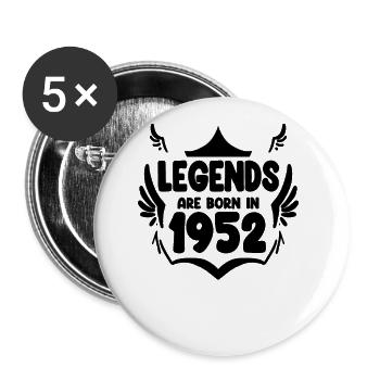 1952 - Buttons large 2.2''/56 mm (5-pack) - white - Front