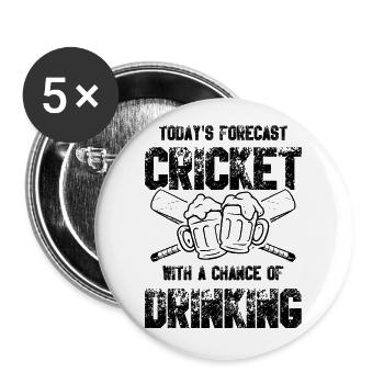 cricket trinken - Buttons groß 56 mm (5er Pack) - Weiß - Vorne
