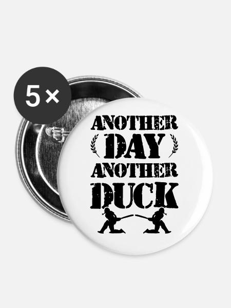 cricket duck - Buttons groß 56 mm (5er Pack) - Weiß