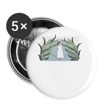 Slackers Balancing Indoor Slackerliner Slackline - Buttons large 2.2''/56 mm (5-pack) - white - Front