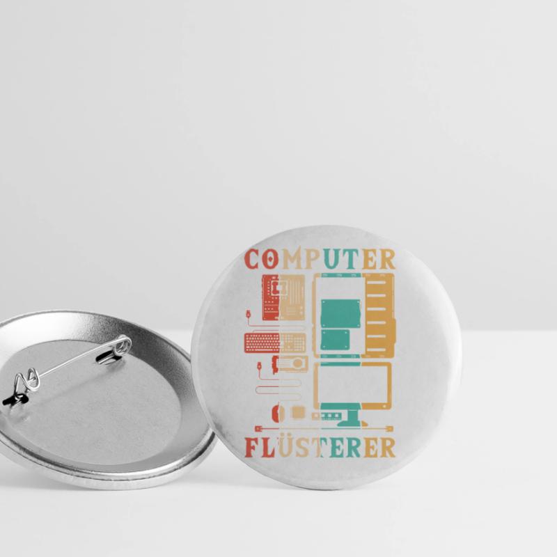 Computer Whisperer Computer Scientist Admin Buttons large 2.2''/56 mm (5-pack)