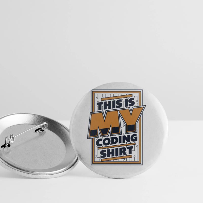 This Is My Coding Clothing Developer Coder Buttons groß 56 mm (5er Pack)