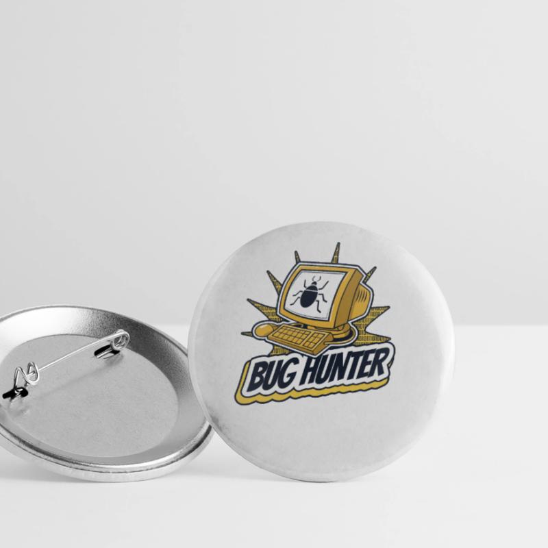 Bug Hunter Software Engineer Developer Coder Buttons large 2.2''/56 mm (5-pack)
