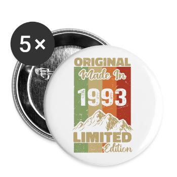 1993 Original - Fabriqué en 1993 - Edition Limitée - Lot de 5 grands badges (56 mm) - blanc - Devant