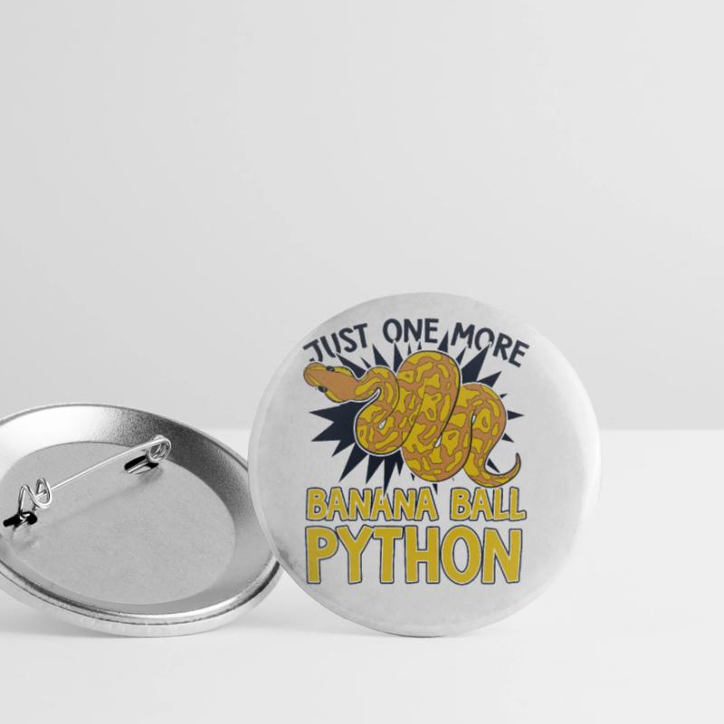 Juste un serpent de plus Python Banana Ball Python Lot de 5 grands badges (56 mm)