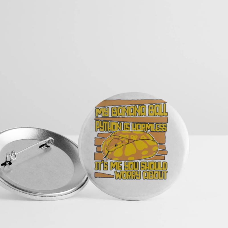 C’est moi que tu devrais t’inquiéter de Python Banana Ball Lot de 5 grands badges (56 mm)
