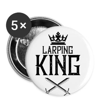 Role Playing Quote for Larper and Larp - Buttons large 2.2''/56 mm (5-pack) - white - Front