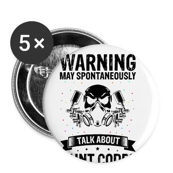 Offre Car Painter pour les carrossiers - Lot de 5 grands badges (56 mm) - blanc - Devant
