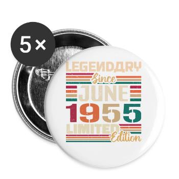 Legendary June 1955 Limited Edition June 1955 - Buttons groß 56 mm (5er Pack) - Weiß - Vorne