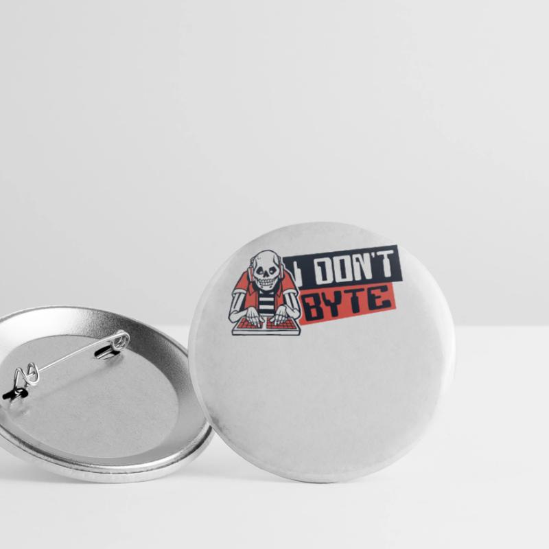I Don't Byte Softwareingenieur Developer Coder Buttons groß 56 mm (5er Pack)