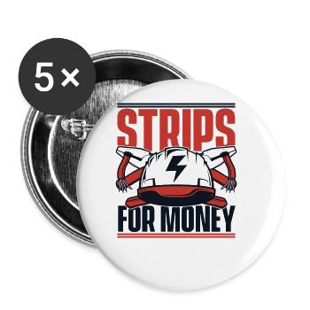 Strips For Money Electrical Engineer Electronics Technician - Buttons large 2.2''/56 mm (5-pack) - white - Front