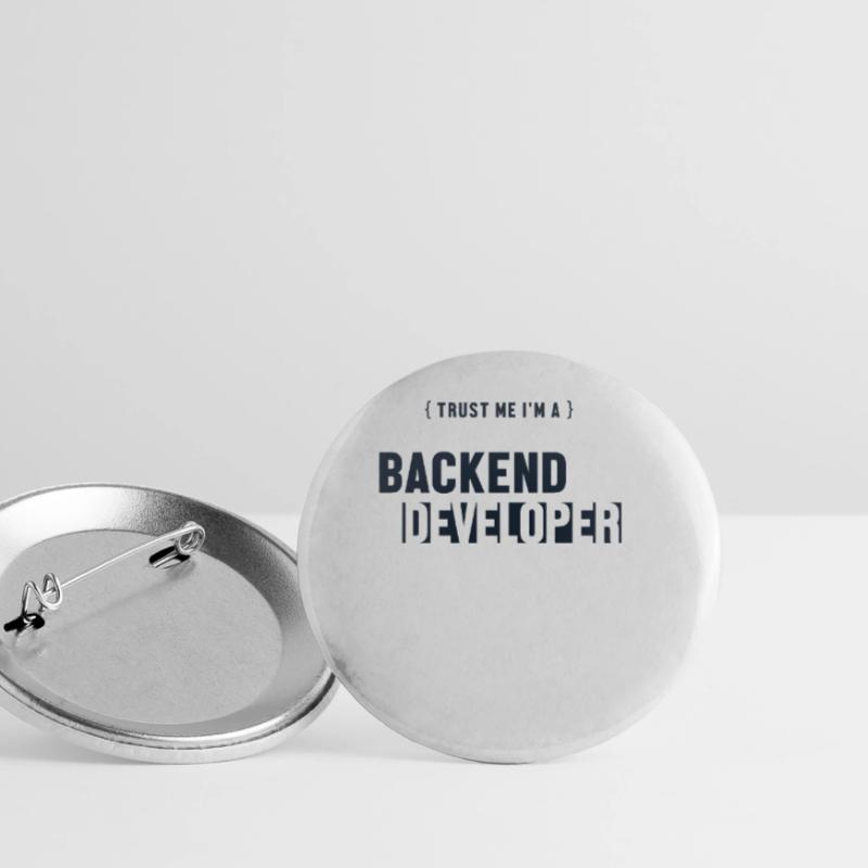 Trust Me I'm Backend Developer Developer Coder Buttons groß 56 mm (5er Pack)