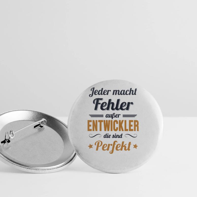 Entwickler Sind Perfekt Developer Coder Buttons groß 56 mm (5er Pack)