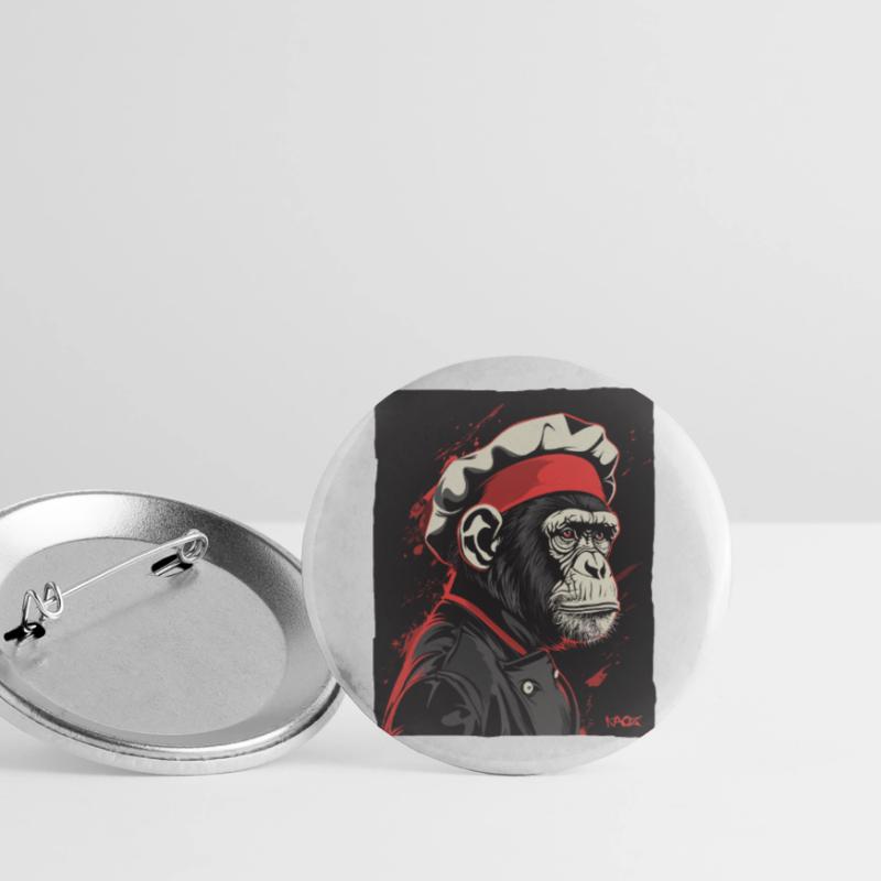 Monkey Chef et Monkey Chef Lot de 5 grands badges (56 mm)