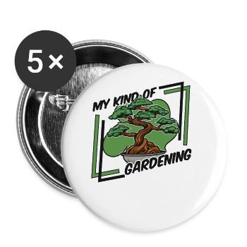My Kind Of Gardening Bonsai Pots Penjing - Buttons large 2.2''/56 mm (5-pack) - white - Front