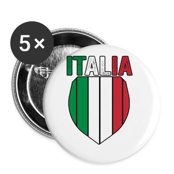 Italia Italian Italian Italy - Buttons large 2.2''/56 mm (5-pack) - white - Front