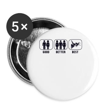 Good Better Best Origami Owl Paper Crane Folding - Buttons large 2.2''/56 mm (5-pack) - white - Front