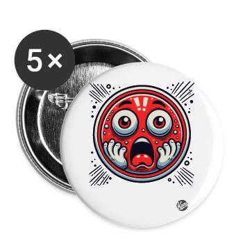 Choquant, oh non ! - Lot de 5 grands badges (56 mm) - blanc - Devant